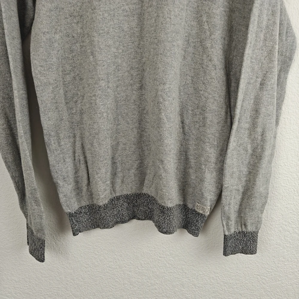 Diesel Grey Patchwork Sweater Mens Small Cotton Wool Streetwear Knit Pullover